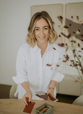 Franziska Mößel persönliches Gespräch Moodboard und Farbkonzept