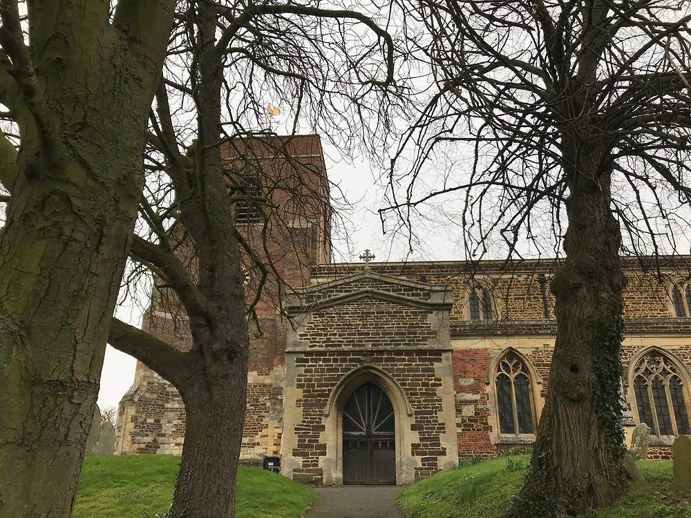 All Saints Shillington. The porch was constructed in the 1870s © Ian Tattum