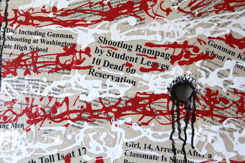 Thumbnail: Original Mixed Media Collage for the March for our Lives Movement