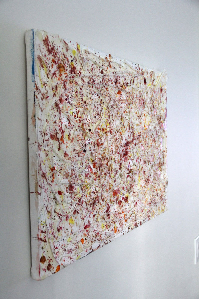 Thumbnail: Original One of a Kind Abstract Collage Painting