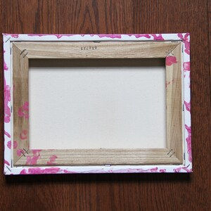 Thumbnail: Original Pink & White Acrylic Pour Painting