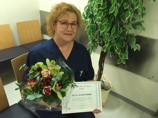 Ulla Kokkonen on vuoden MS-hoitaja