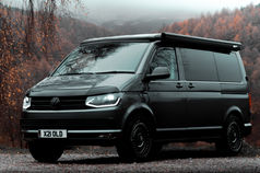 campervan in forest