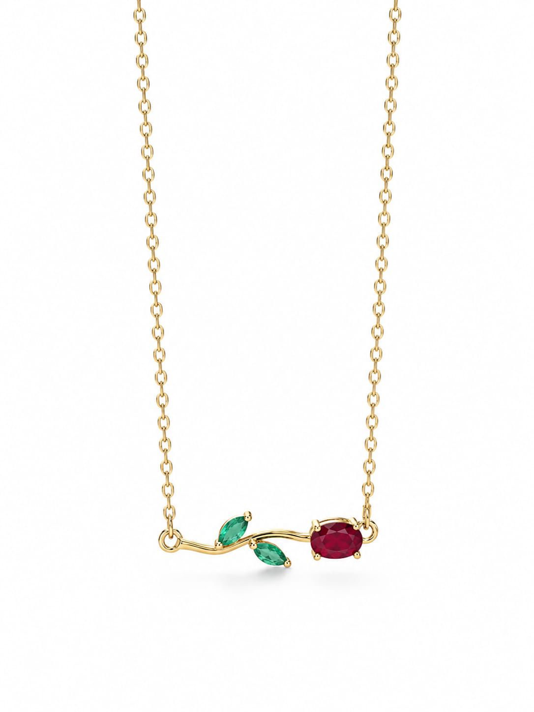 Red rose necklace 