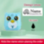 Thumbnail: Custom Kids Travel Stamp - Personalized Waterproof Name Stamp for School,