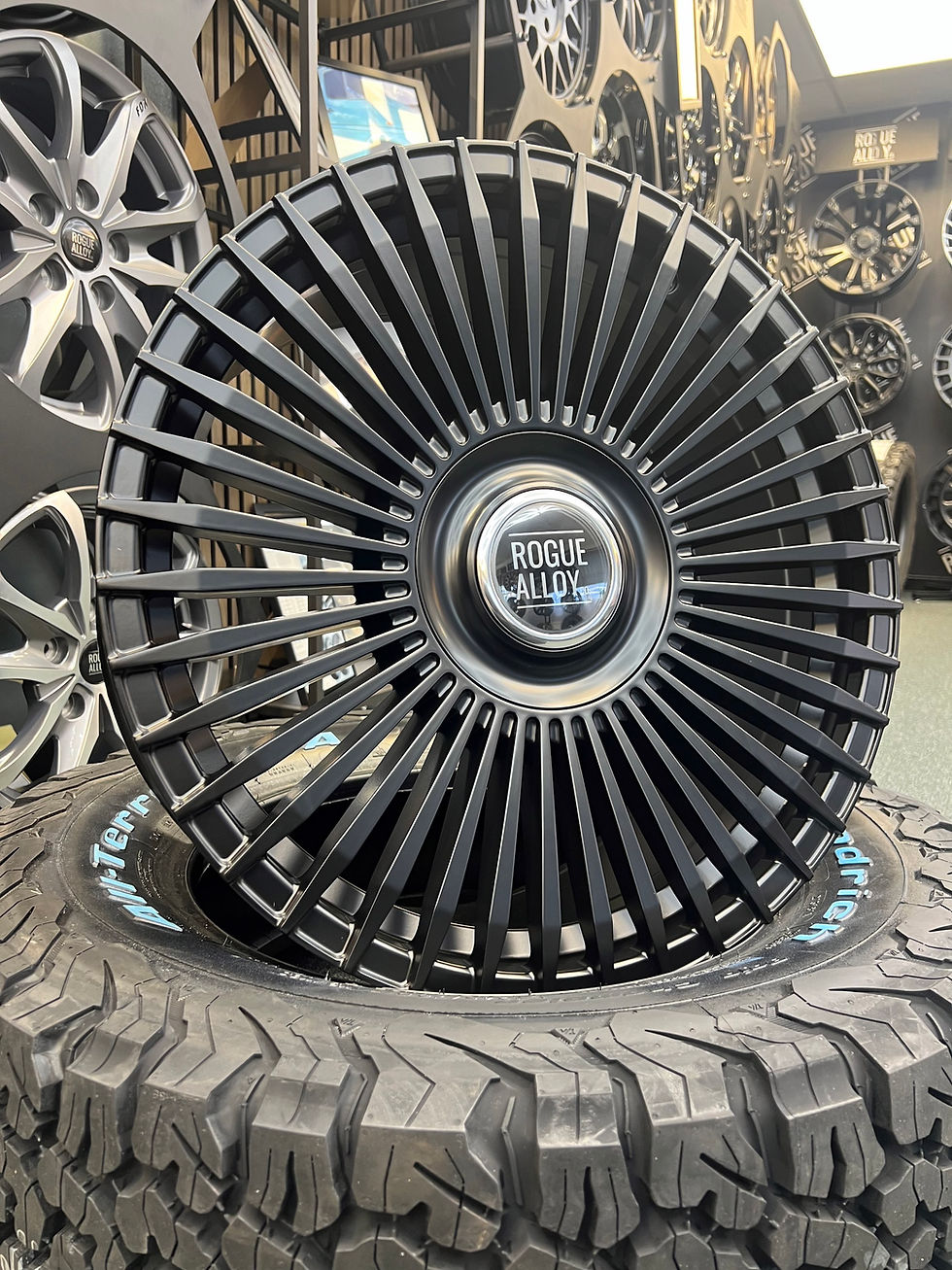 Thumbnail: 1x 20” ROGUE REGAL SATIN BLACK ALLOY WHEEL