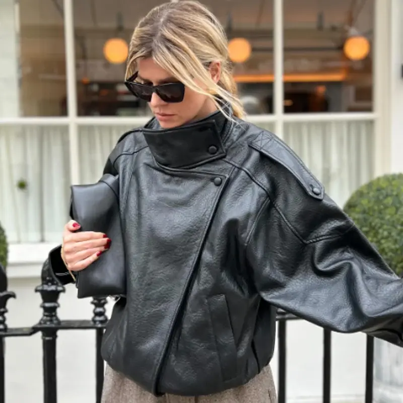 Miniatura: New Arrival Women's Bomber Jacket Leather