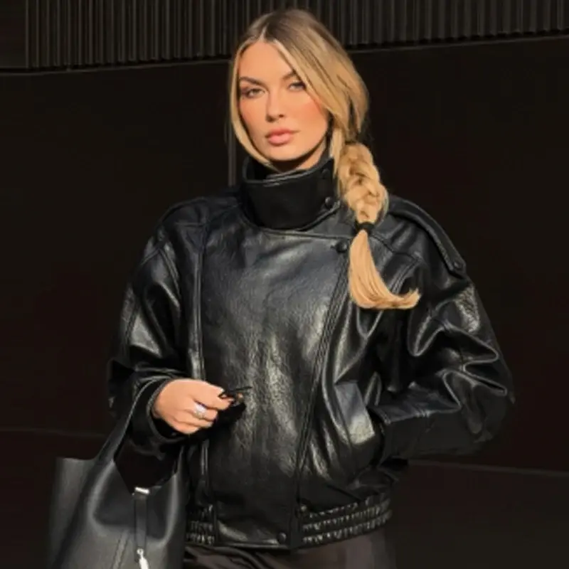 Miniatura: New Arrival Women's Bomber Jacket Leather
