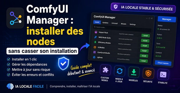 ComfyUI Manager : installer des nodes sans casser son installation