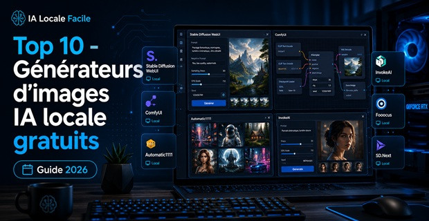 Top 10 des générateurs d’images IA locale gratuits en 2026