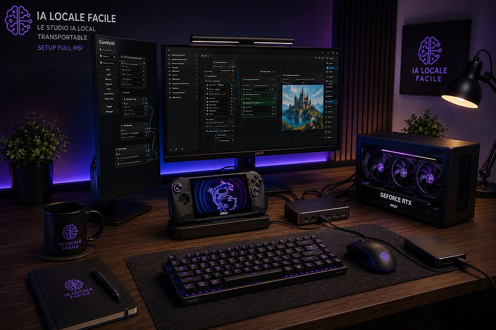 Acheter full setup MSI CLAW 8 eGPU NVIDIA GeForce RTX 5070 Ti 16G