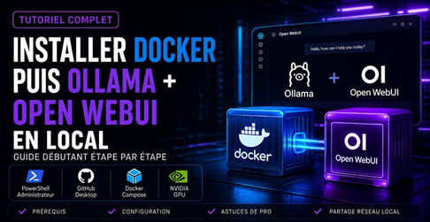 Installer une IA locale privée et gratuite avec Docker, Ollama et Open WebUI