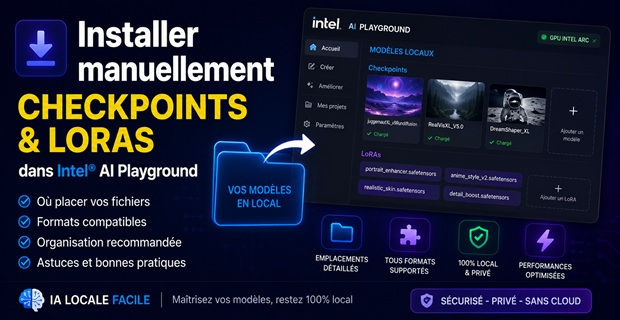 Installer manuellement Checkpoints et LoRAs Intel AI Playground