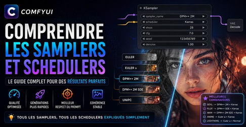 Comprendre les samplers et schedulers dans ComfyUI : le guide ultra complet