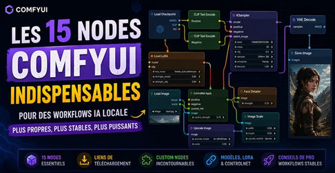 Les 15 nodes ComfyUI indispensables pour créer de meilleurs workflows IA locale