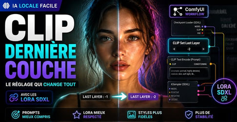 Pourquoi utiliser le node “CLIP Dernière Couche” avec un LoRA SDXL dans ComfyUI ?