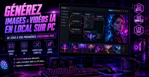 Génération d’images et vidéos IA en local sur PC : le guide ultra simple pour passer de zéro compétence à ses premières créations rapidement
