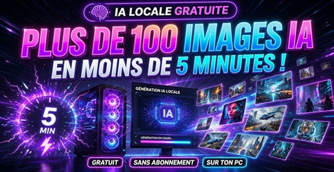 IA locale gratuite - Plus de 100 images générées en moins de 5 minutes sur PC