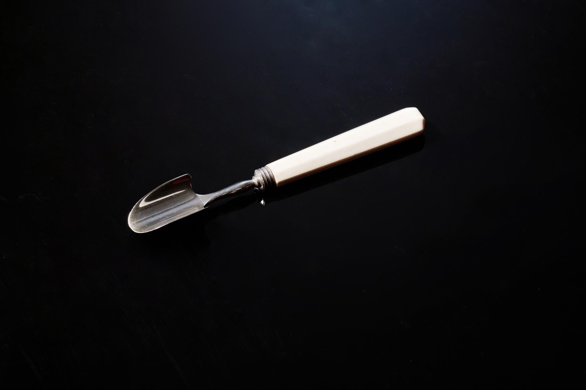 Victorian Silver Stilton Scoop (1873)