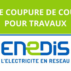Enedis vous informe d'une coupure de courant pour travaux concernant la commune de NEZEL