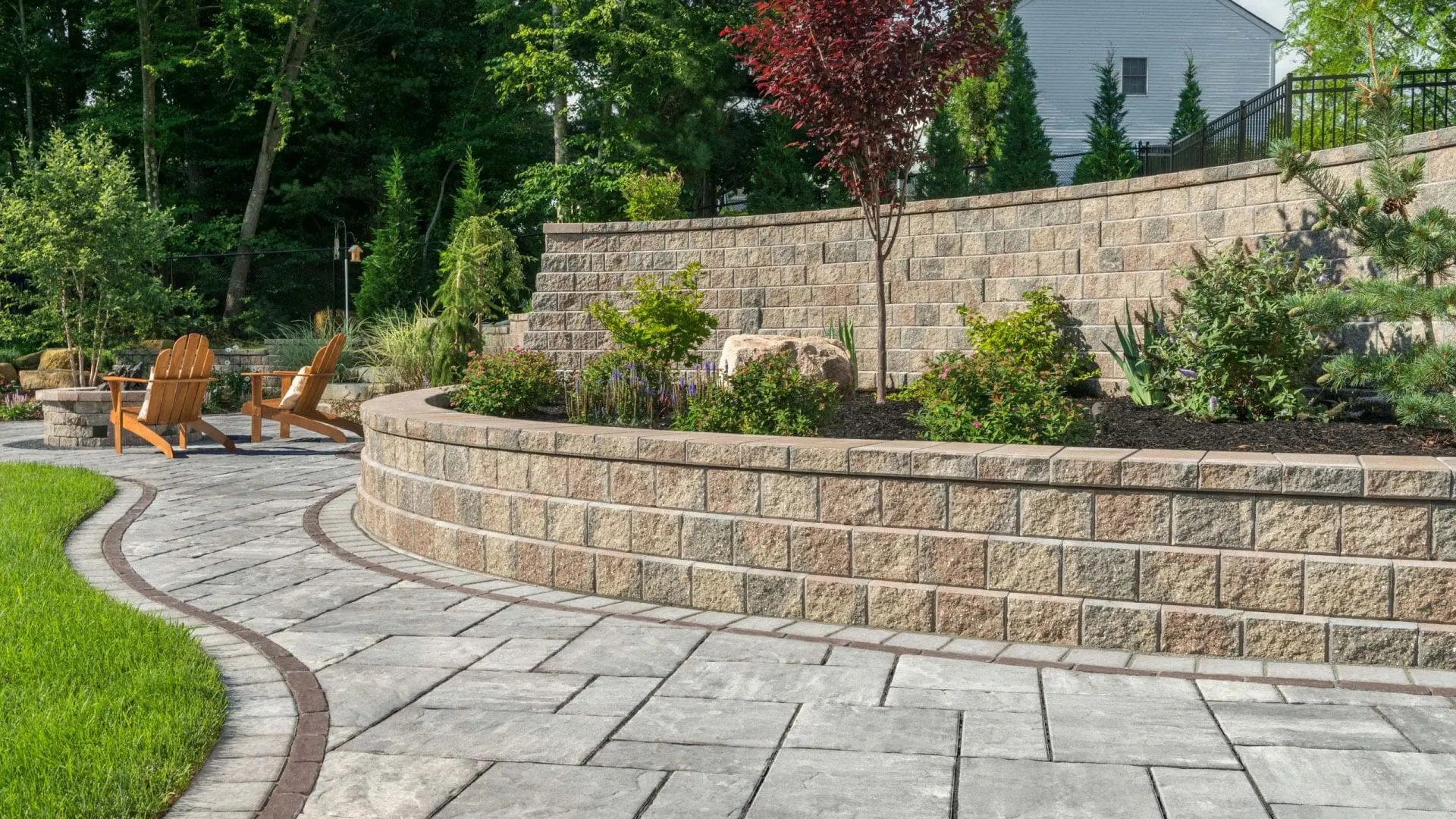 Paver driveway installation