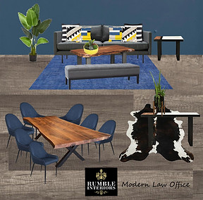 Rumble Interiors modern contemporary colorful office renovation by head interior designer stephanie castillo