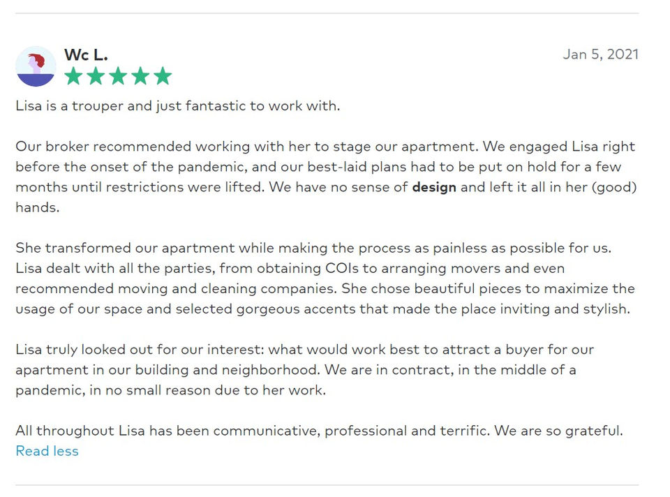 Lisa Dunefsky DBL Take Designs 5 star reviews