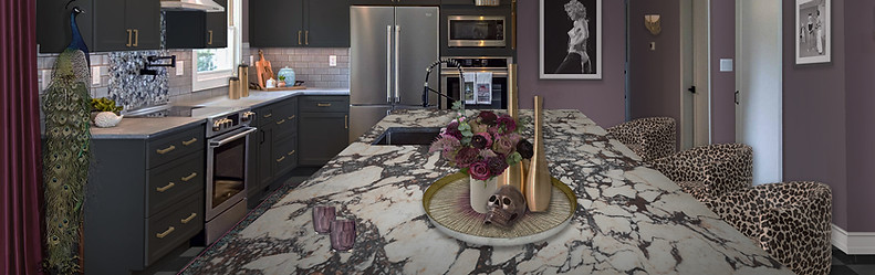 Rumble interiors glam Kitchen home renovation