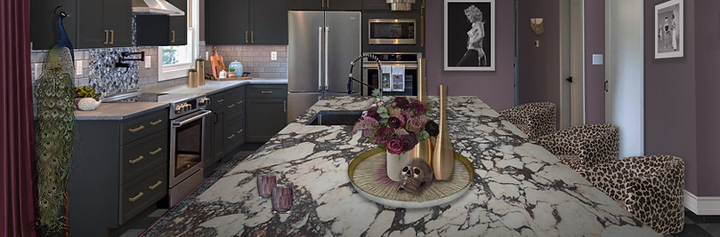 Rumble interiors glam Kitchen home renovation