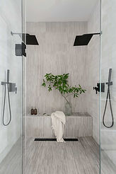 Bradie Fisher Interiors | Interior designer | Modern Clean Bathroom Renovation Soft Neutrals, calming retreat