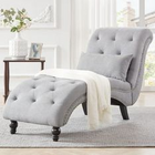 Transitional Grey Settee chair bench