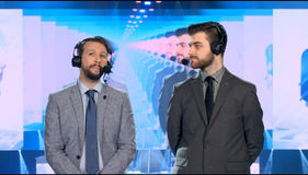 Devin Becker and other commentating.