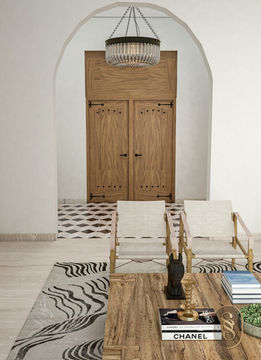 Slate Studios interior design project | full service white glove | sophisticated neutral space | modern eclectic Rustic Spanish Mediterranean home, livingroom. Interior Design project by Slate Studios, Tampa Florida.