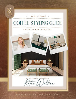 Slate Studios Coffee Styling Guide | Welcome Packet