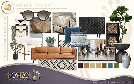 Condo Project Mood Board | Midcentury Modern Glam