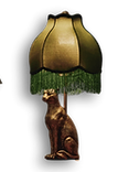 rumble interiors eclectic vintage cheetah table lamp