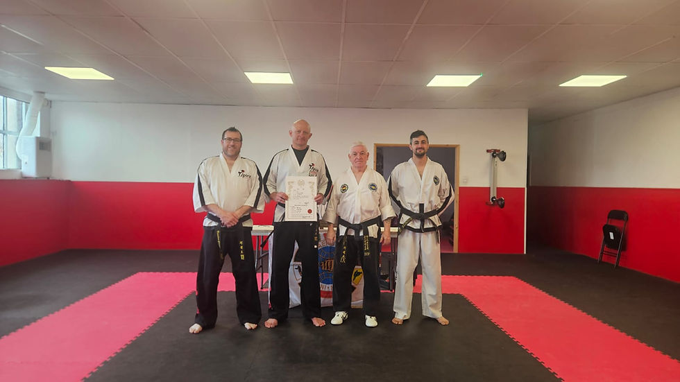 Congratulations to Mr East on promotion to 6th Degree
