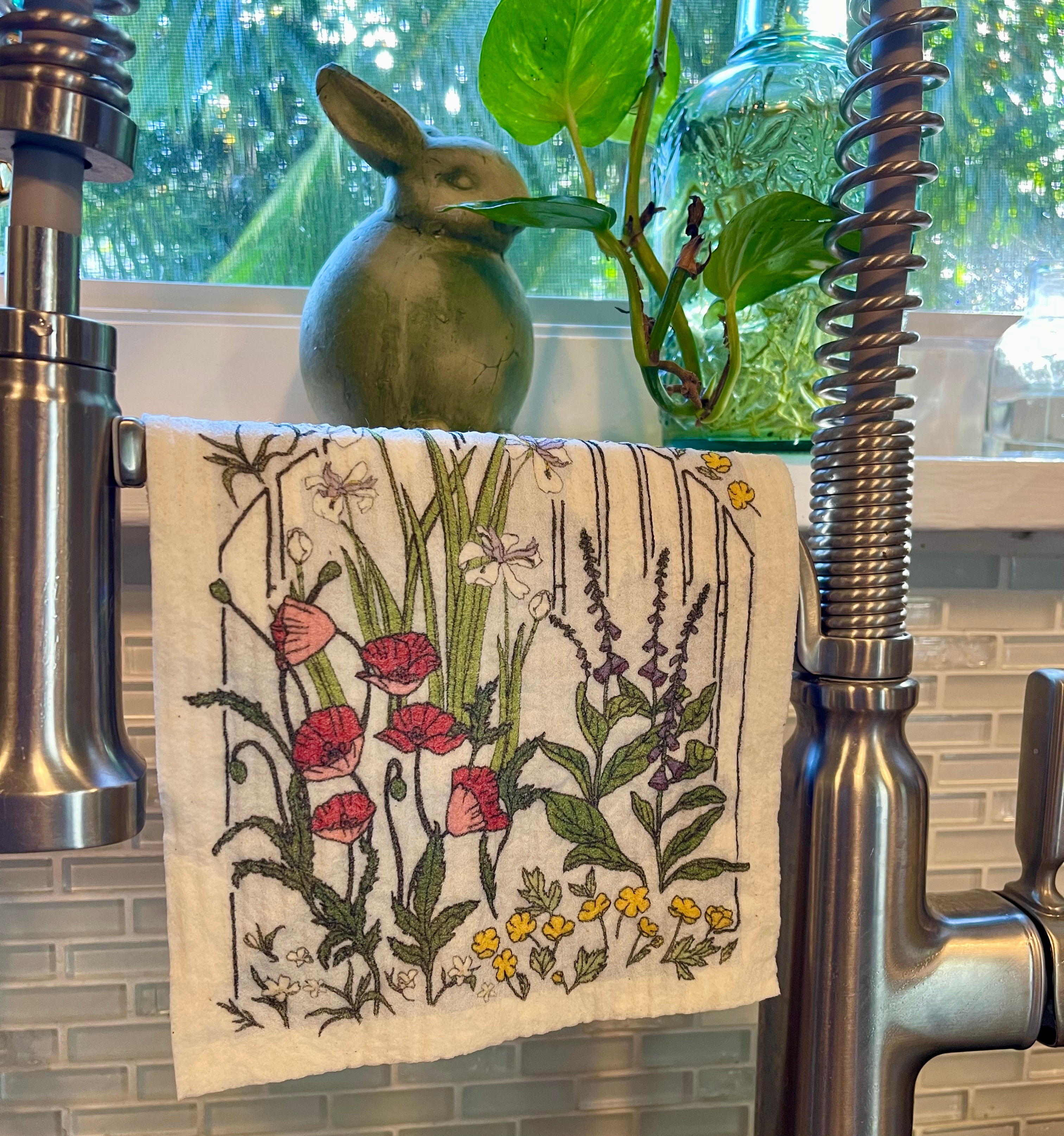 English Garden Swedish Dish Cloth