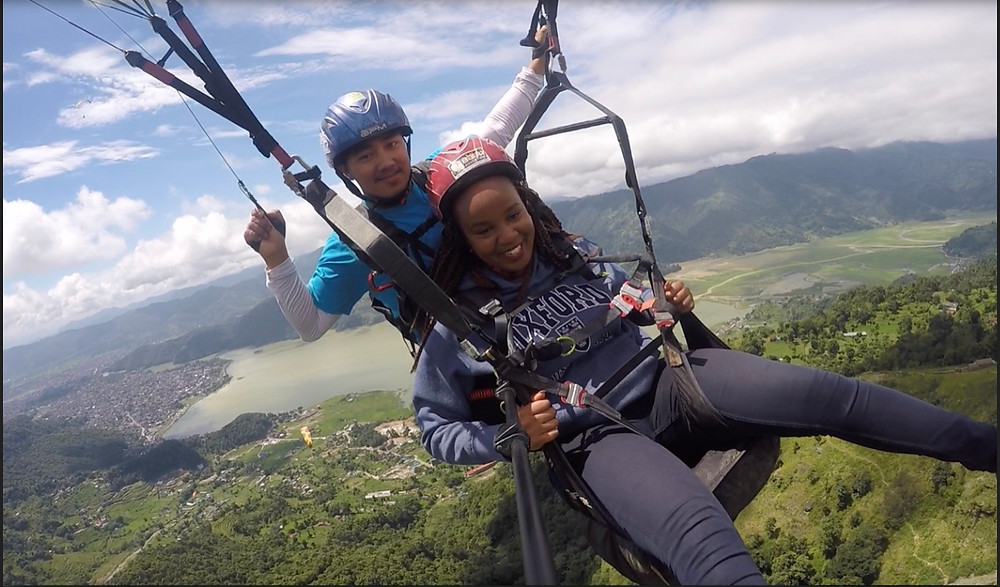 Paragliding in the Himalayas