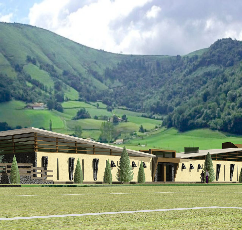 Render exterior, camerinos Javeriana