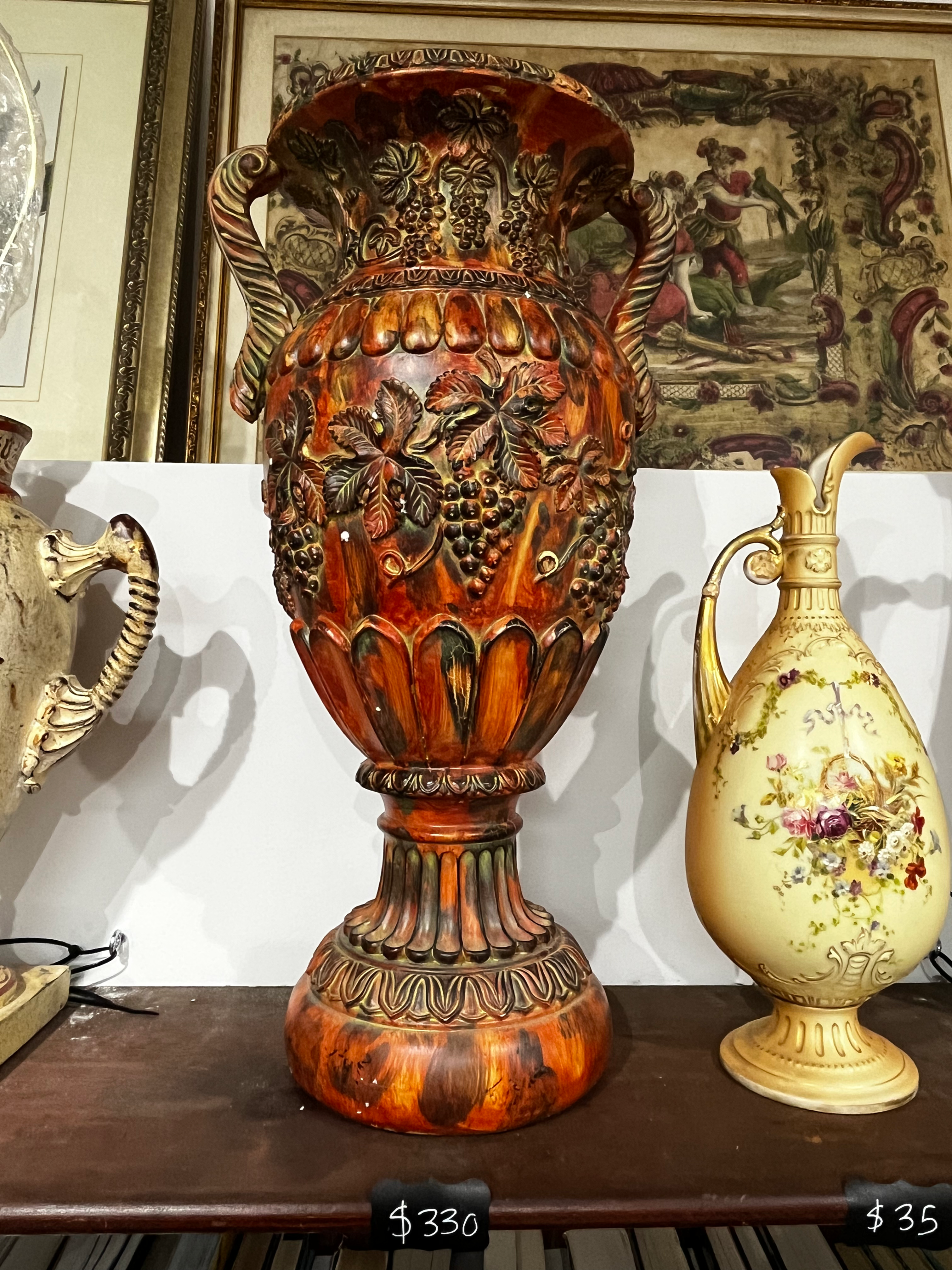 Large vase with handles