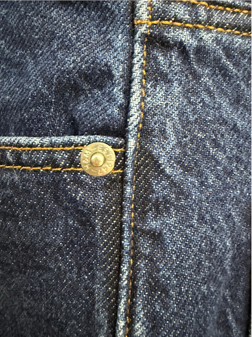 Thumbnail: Dark Wash, Baggy, Wide-leg Denim (Size 8)