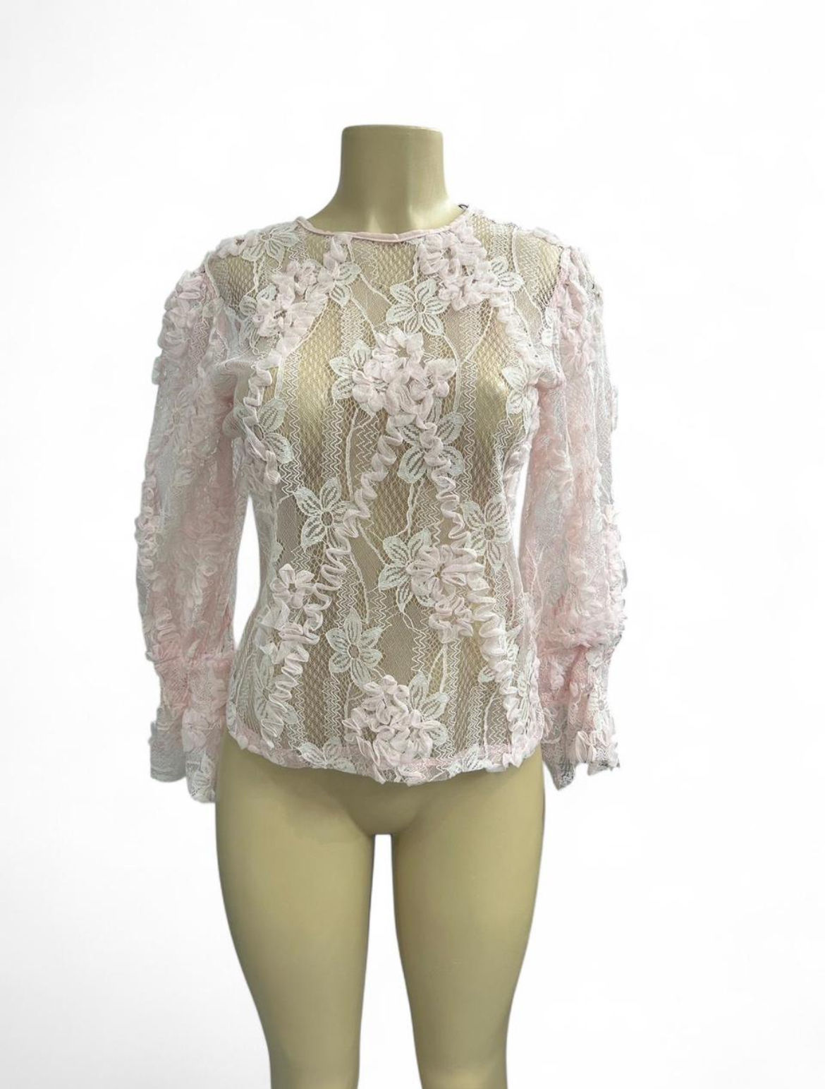 Light Pink Lace Blouse