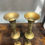 Thumbnail: Pair of brushed gold amphoras