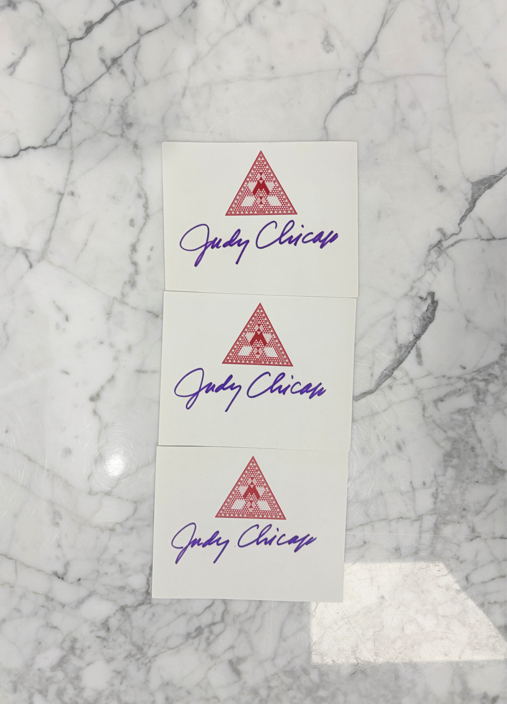 Judy Chicago signature set