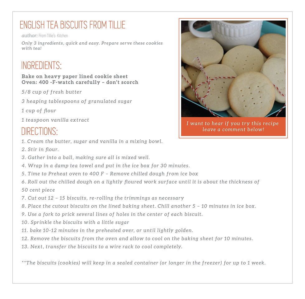 English Tea Biscuits from Tillie