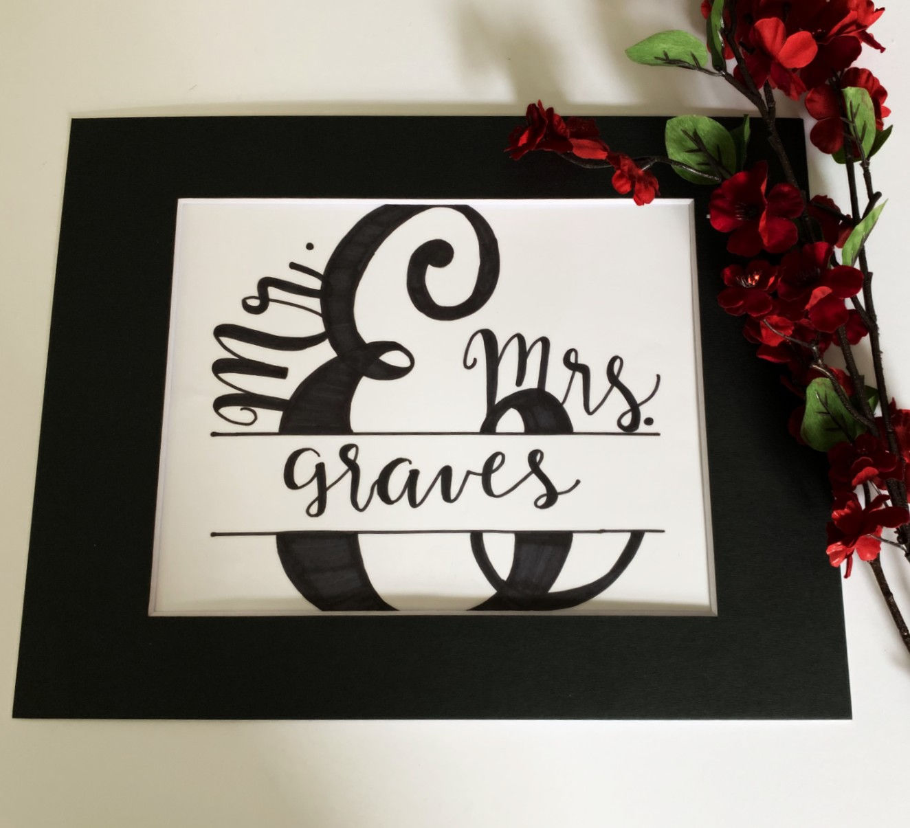 Mr & Mrs Custom Sign | Wedding Decor | Anniversary Gift