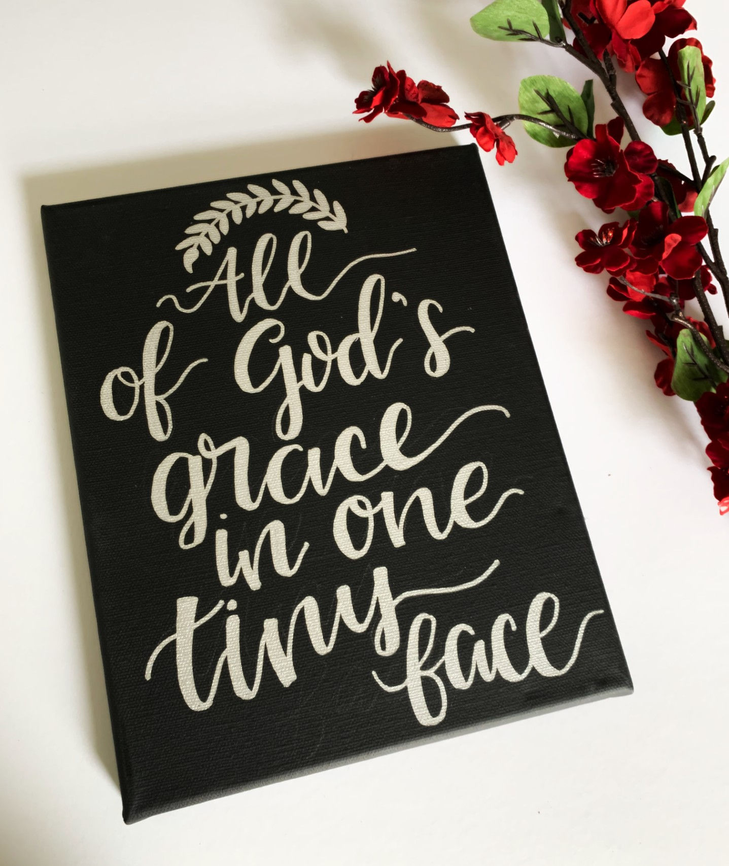 Nursery Sign | All of God's Grace In One Tiny Face Sign