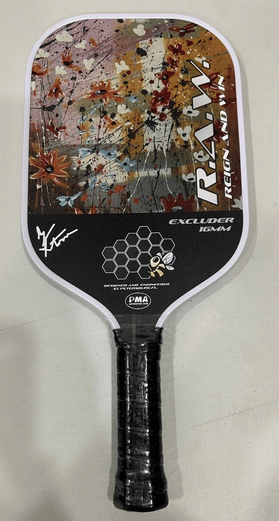 R.A.W. EXCLUDER Gregory Storm Art Series Pickleball Paddle