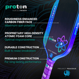 Küçük resim: Proton Series Three Project Peacock 15mm Widebody Pickleball Paddle